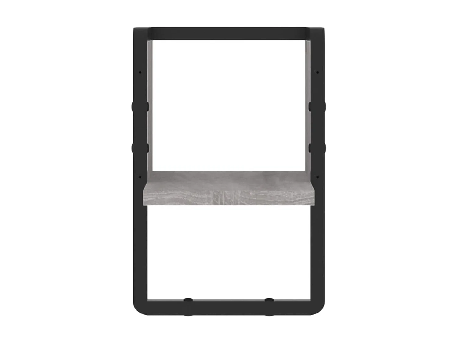 Étagère murale avec barre sonoma gris 20x25x30