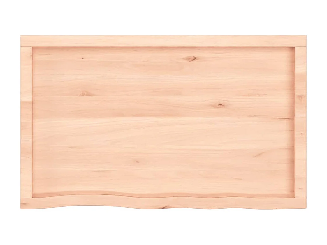 Étagère murale 100x60x(2-6) cm bois de chêne massif non traité