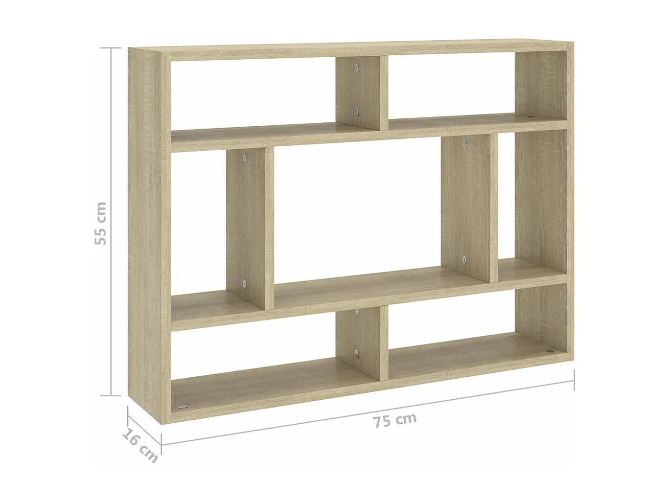 Étagère murale Chêne sonoma 75x16x55