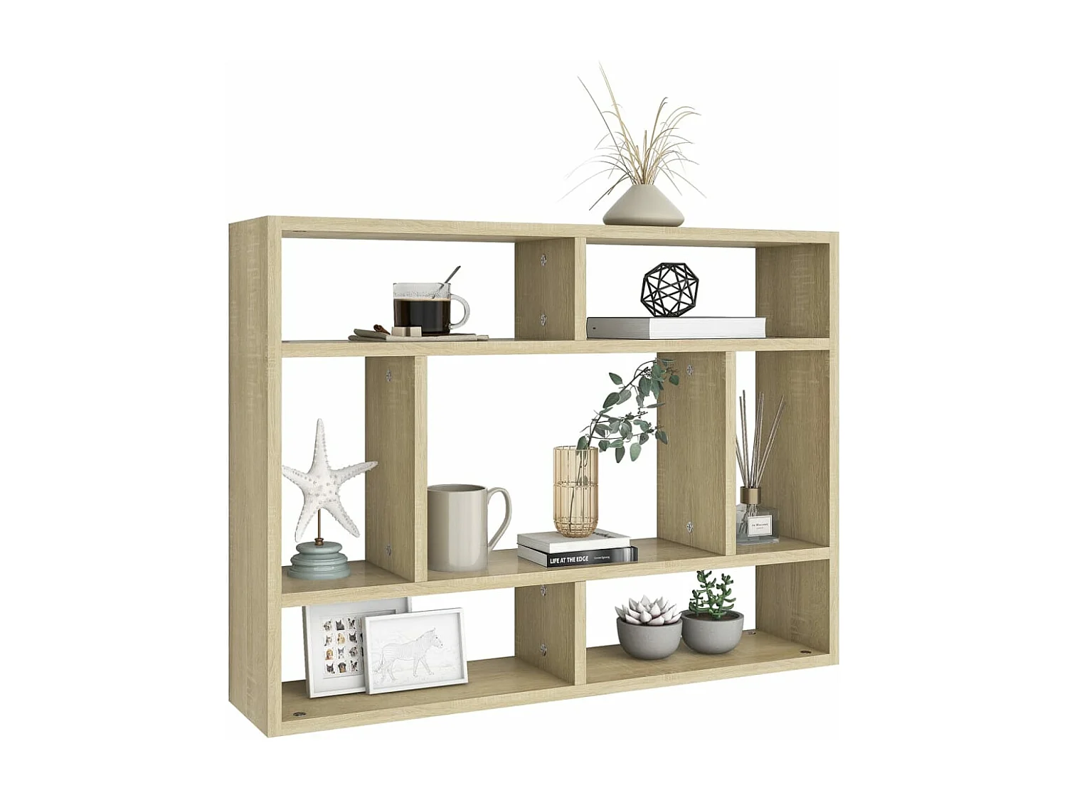 Étagère murale Chêne sonoma 75x16x55