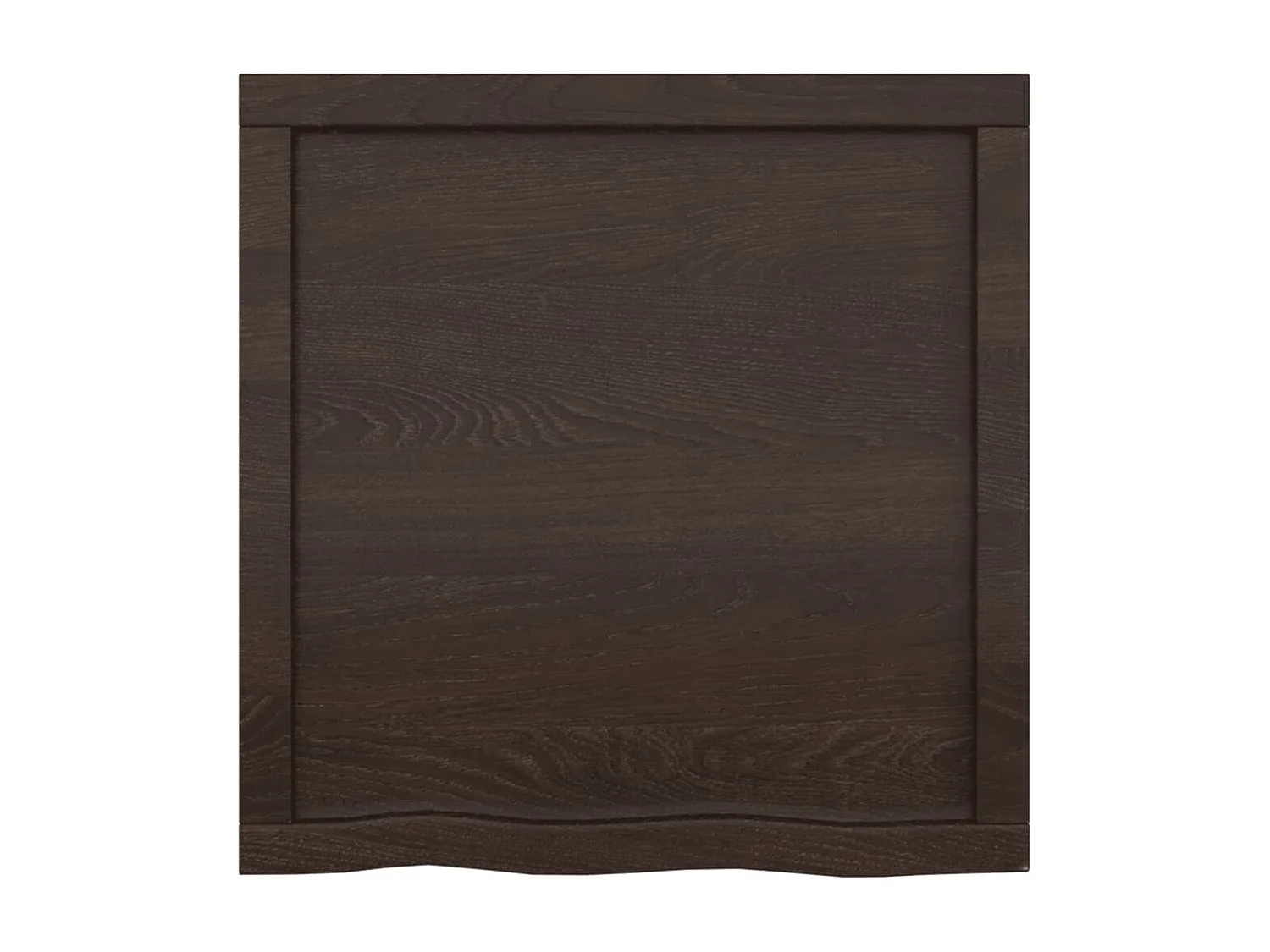 Étagère murale marron foncé bois chêne massif traité