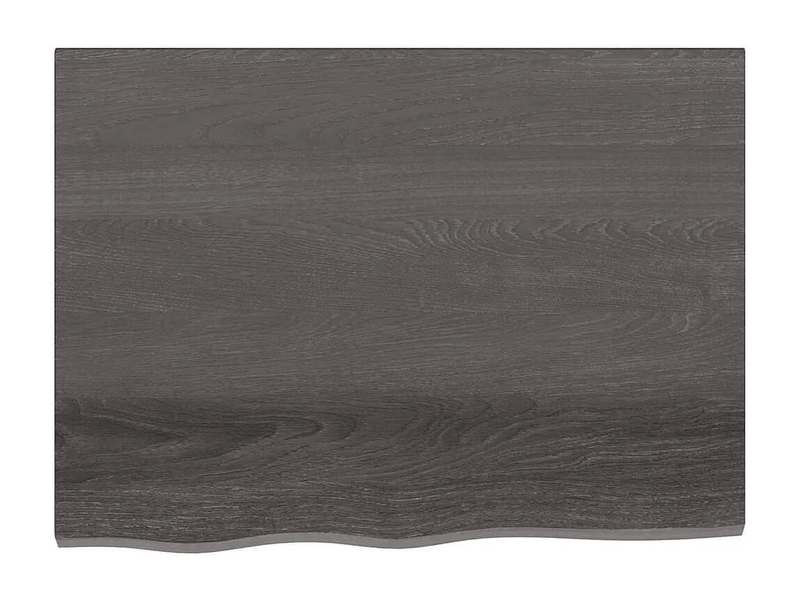 Étagère murale marron foncé bois chêne massif traité