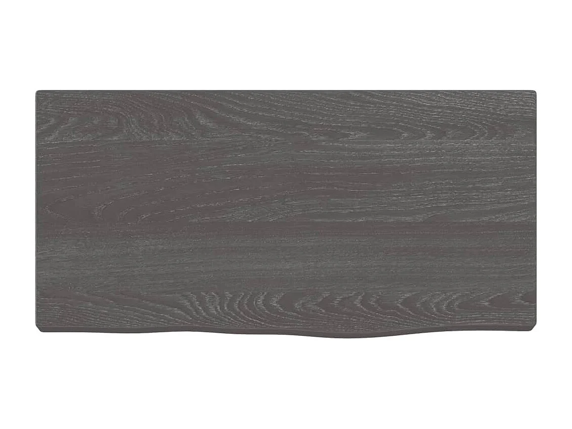 Étagère murale marron foncé 40x20x2 bois chêne massif traité