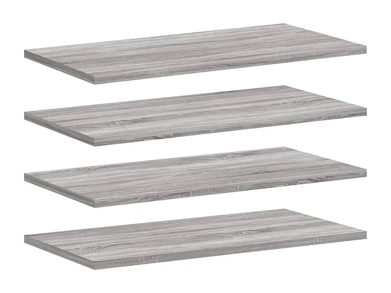 Étagères murales 4 pcs sonoma gris 60x20x1,5 bois ingénierie