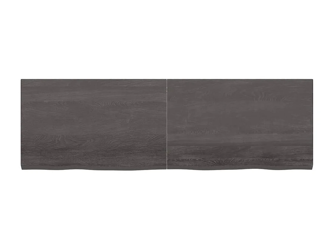 Wandschap behandeld massief eikenhout donkerbruin