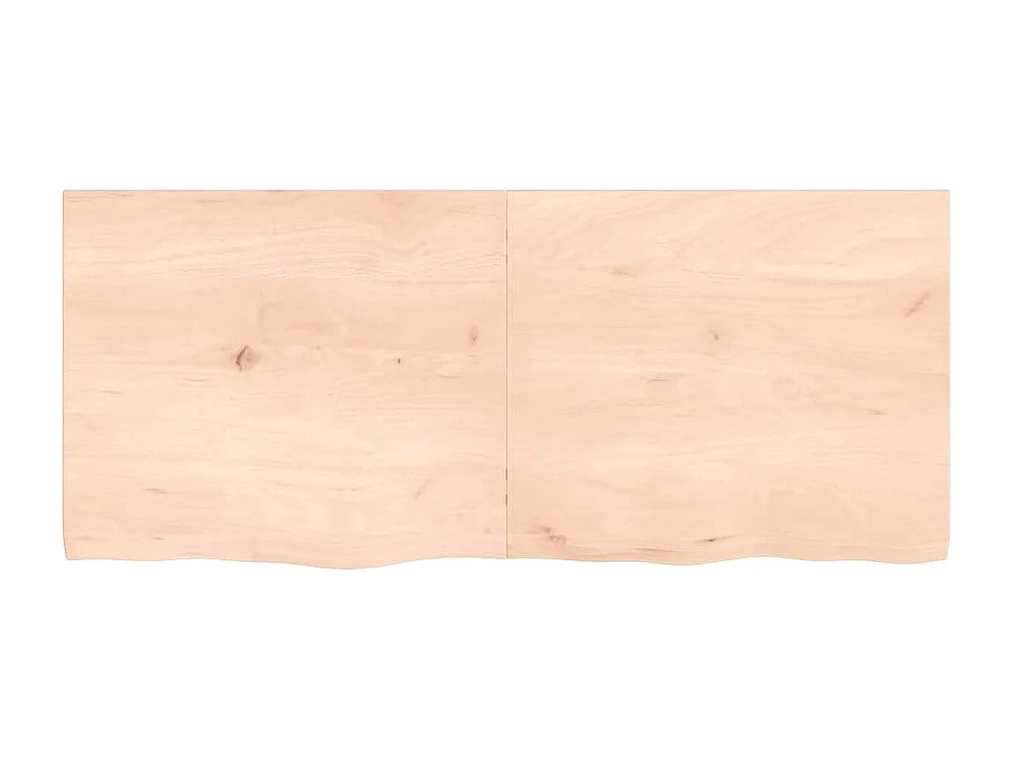 Étagère murale 140x60x(2-4) cm bois de chêne massif non traité