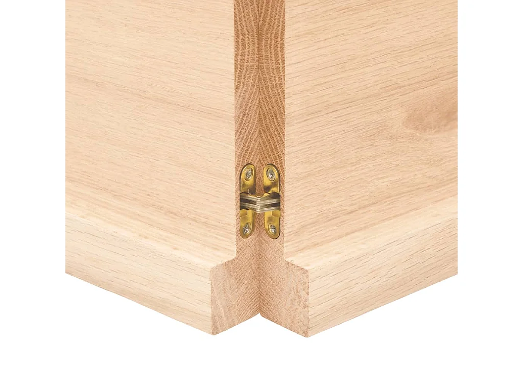 Étagère murale 140x60x(2-4) cm bois de chêne massif non traité