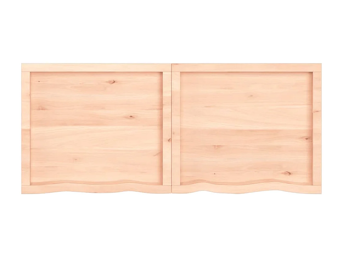 Étagère murale 140x60x(2-4) cm bois de chêne massif non traité