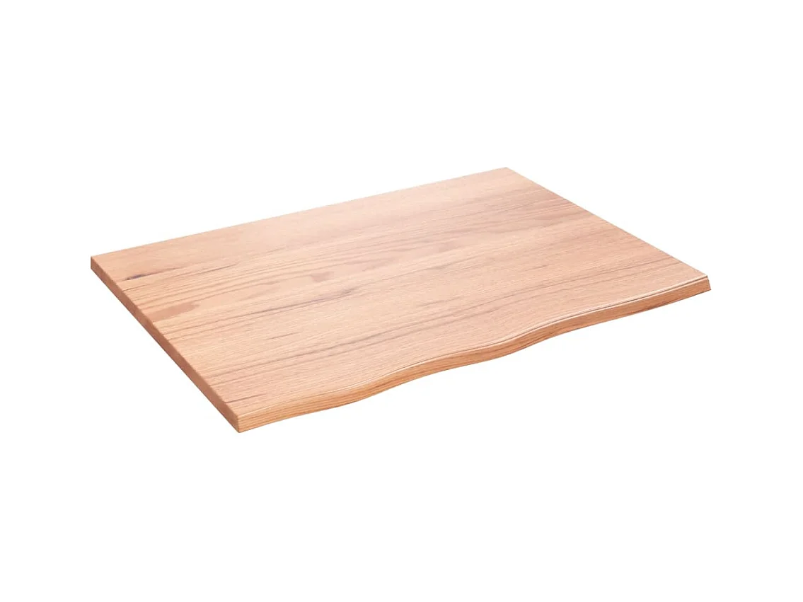 Étagère murale marron clair 80x60x2 bois chêne massif traité
