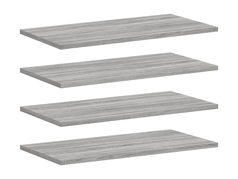 Étagères murales 4 pcs sonoma gris 60x30x1,5 bois ingénierie