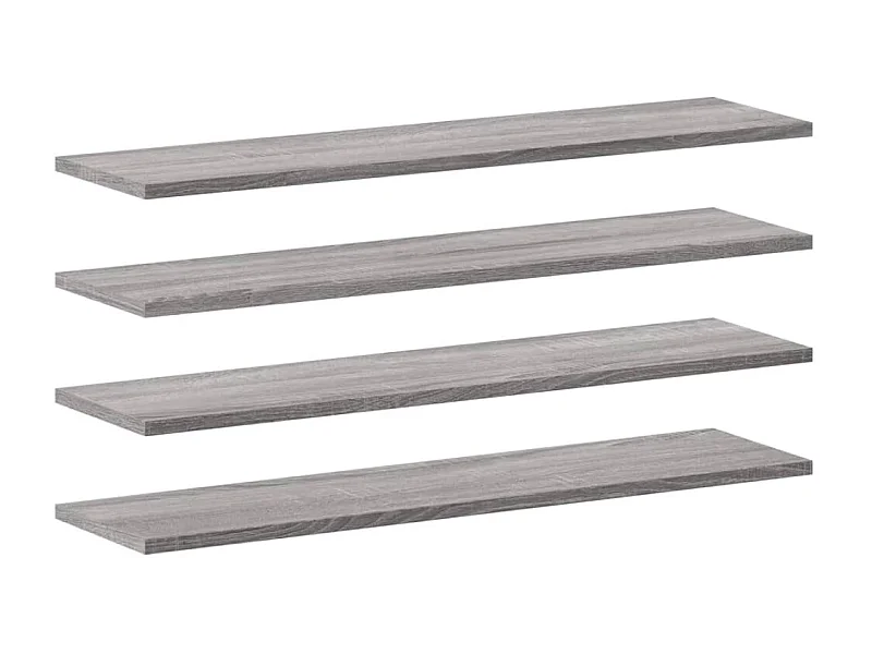 Étagères murales 4 pcs sonoma gris 80x20x1,5 bois ingénierie