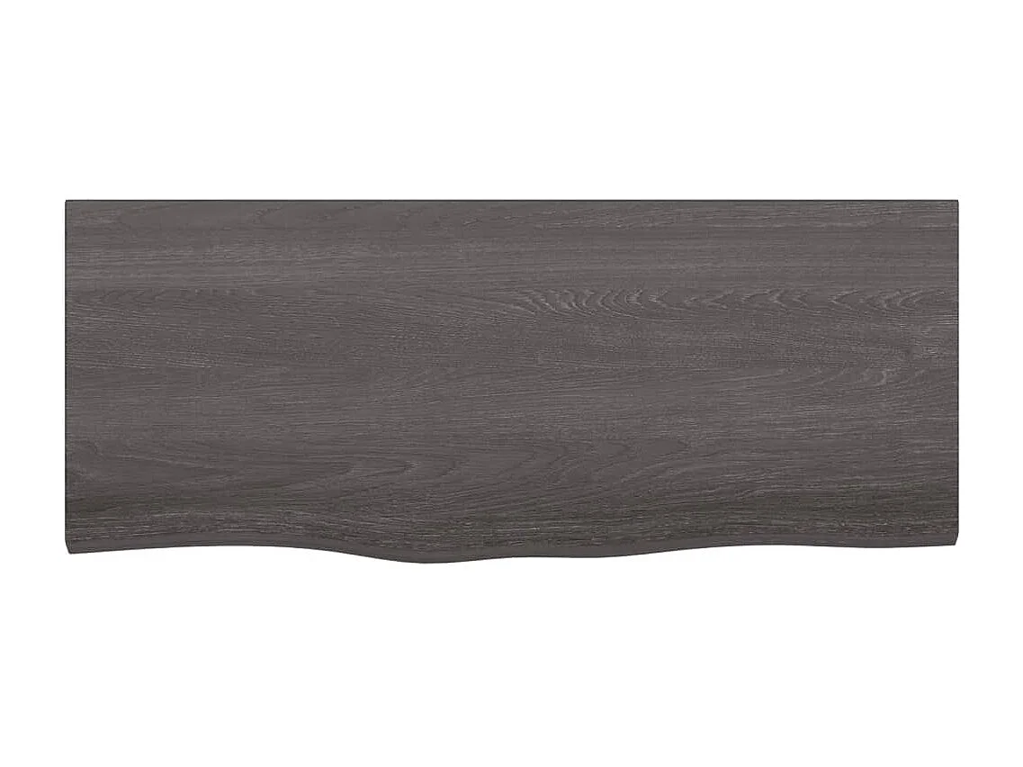 Étagère murale marron foncé bois chêne massif traité