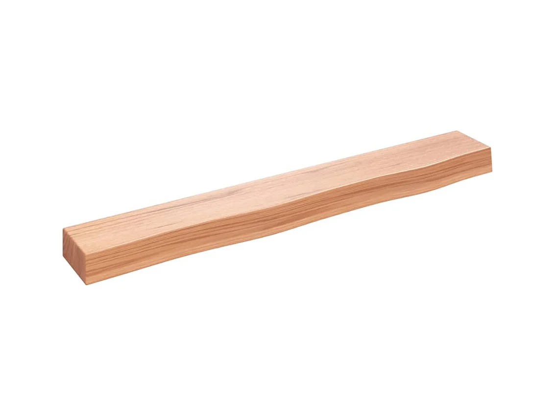 Étagère murale marron clair 80x10x6 bois chêne massif traité