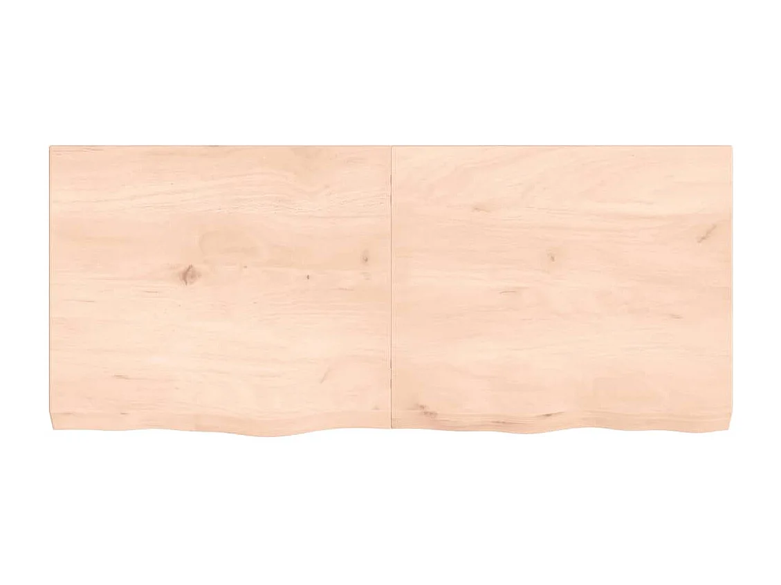 Étagère murale 140x60x(2-6) cm bois de chêne massif non traité