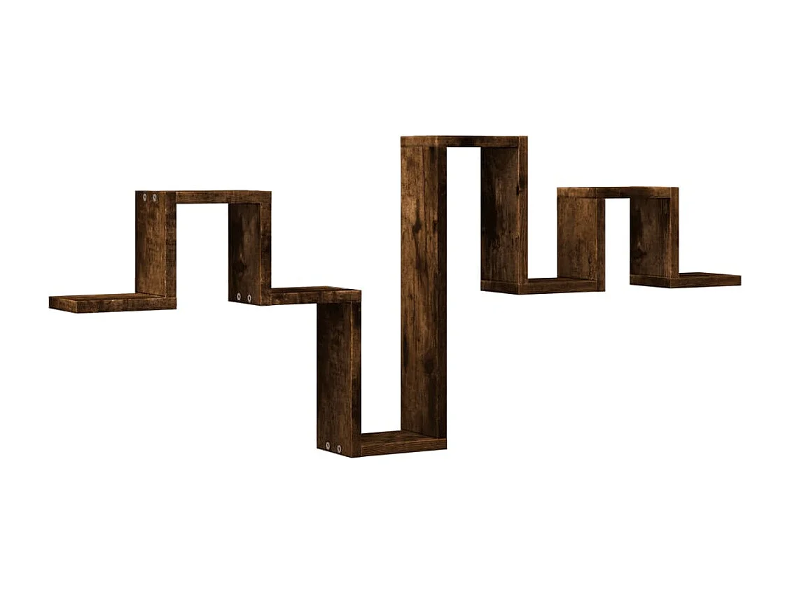 Étagère murale chêne fumé 104,5x10x43 bois d'ingénierie
