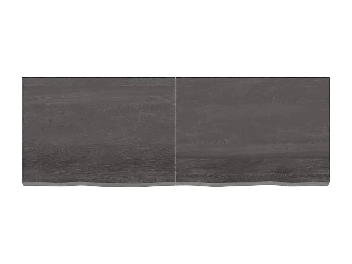 Étagère murale marron foncé bois chêne massif traité