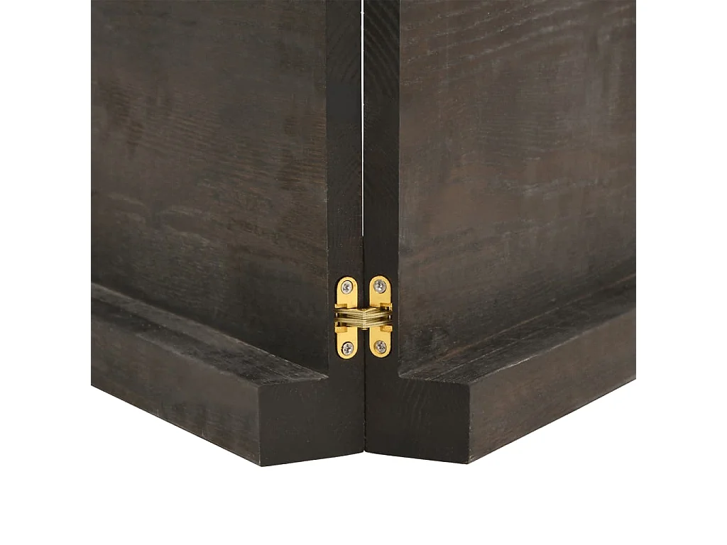 Étagère murale marron foncé bois chêne massif traité