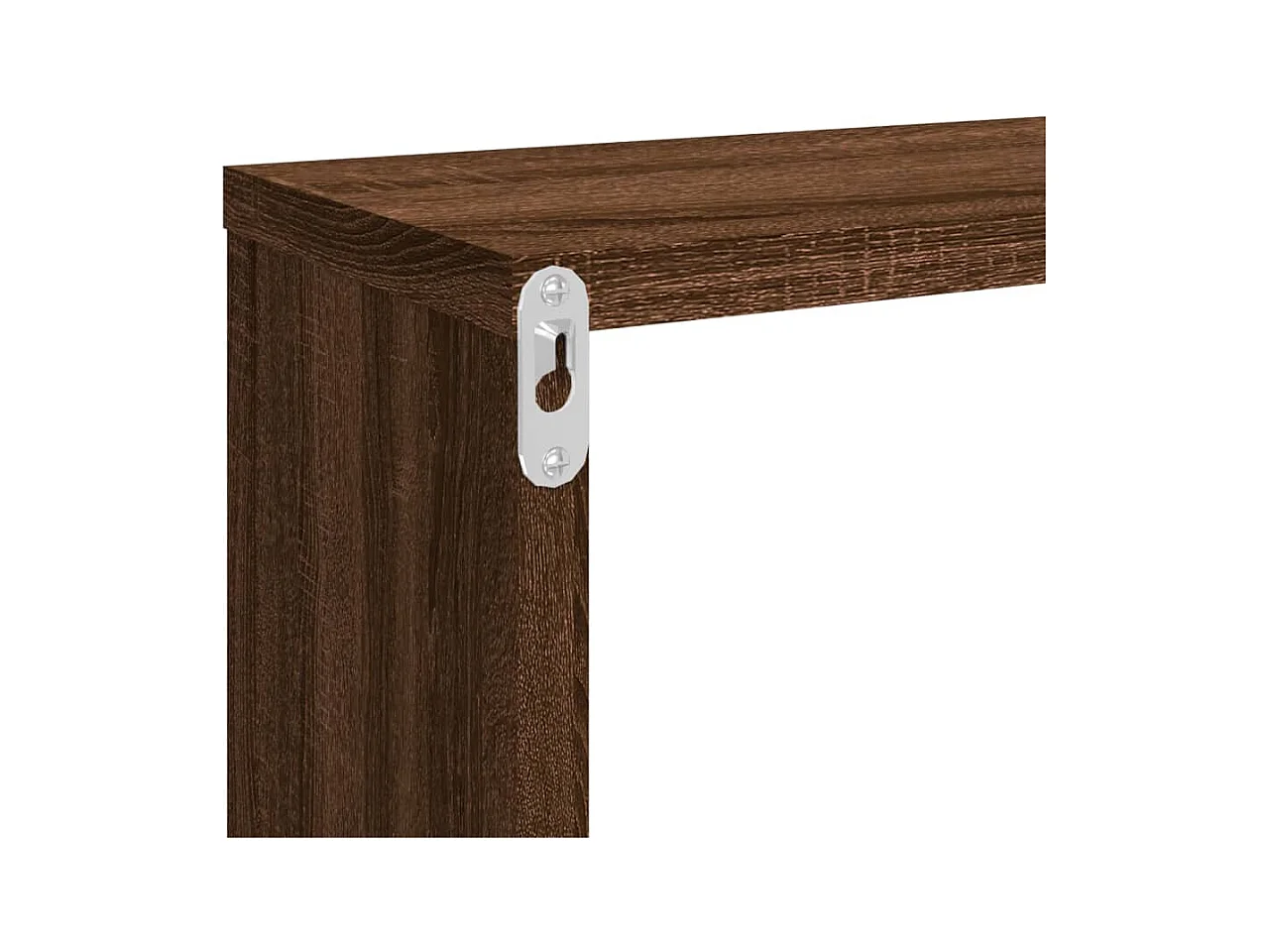 Étagères murales cubiques 2 pcs Chêne marron 80x15x26,5