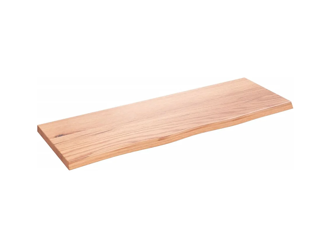 Étagère murale marron clair 80x30x2 bois chêne massif traité