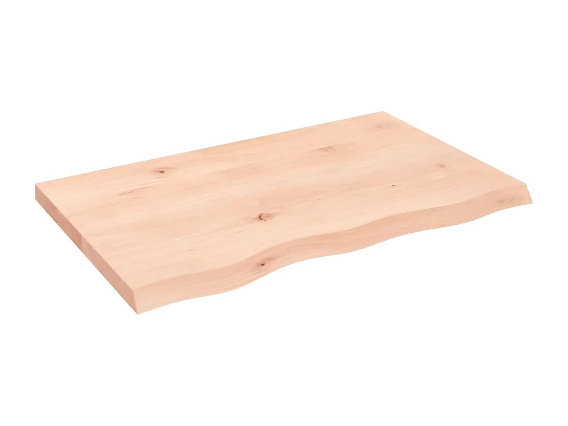 Étagère murale 80x50x(2-4)cm bois de chêne massif non traité