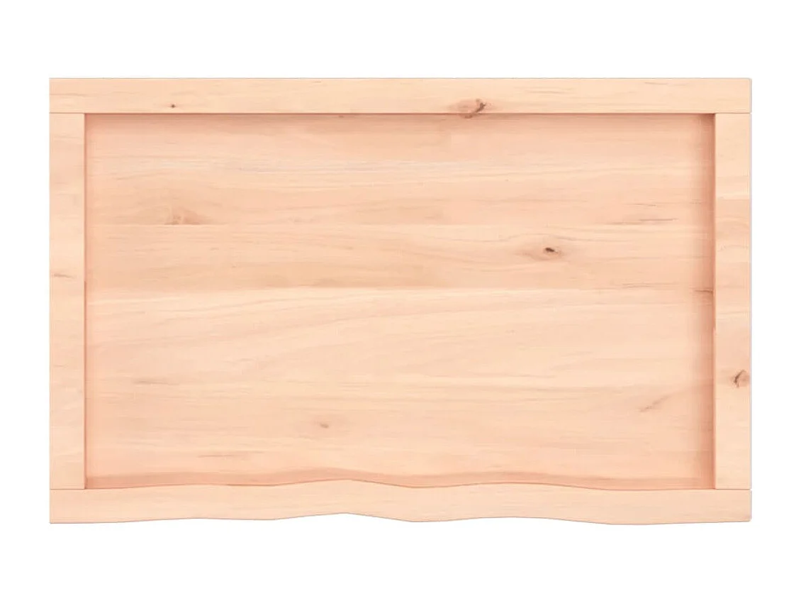 Étagère murale 80x50x(2-4)cm bois de chêne massif non traité