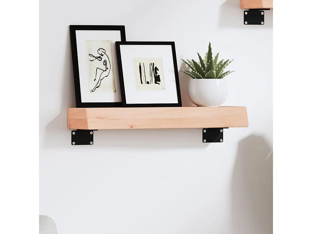 Étagère murale 40x10x6 bois de chêne massif non traité