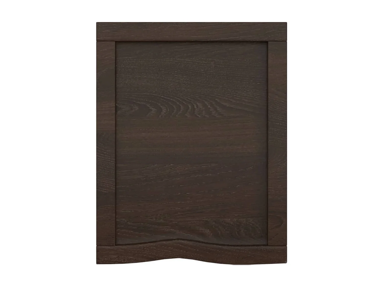 Étagère murale marron foncé bois chêne massif traité