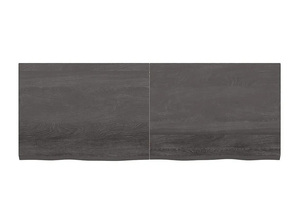 Étagère murale marron foncé bois chêne massif traité