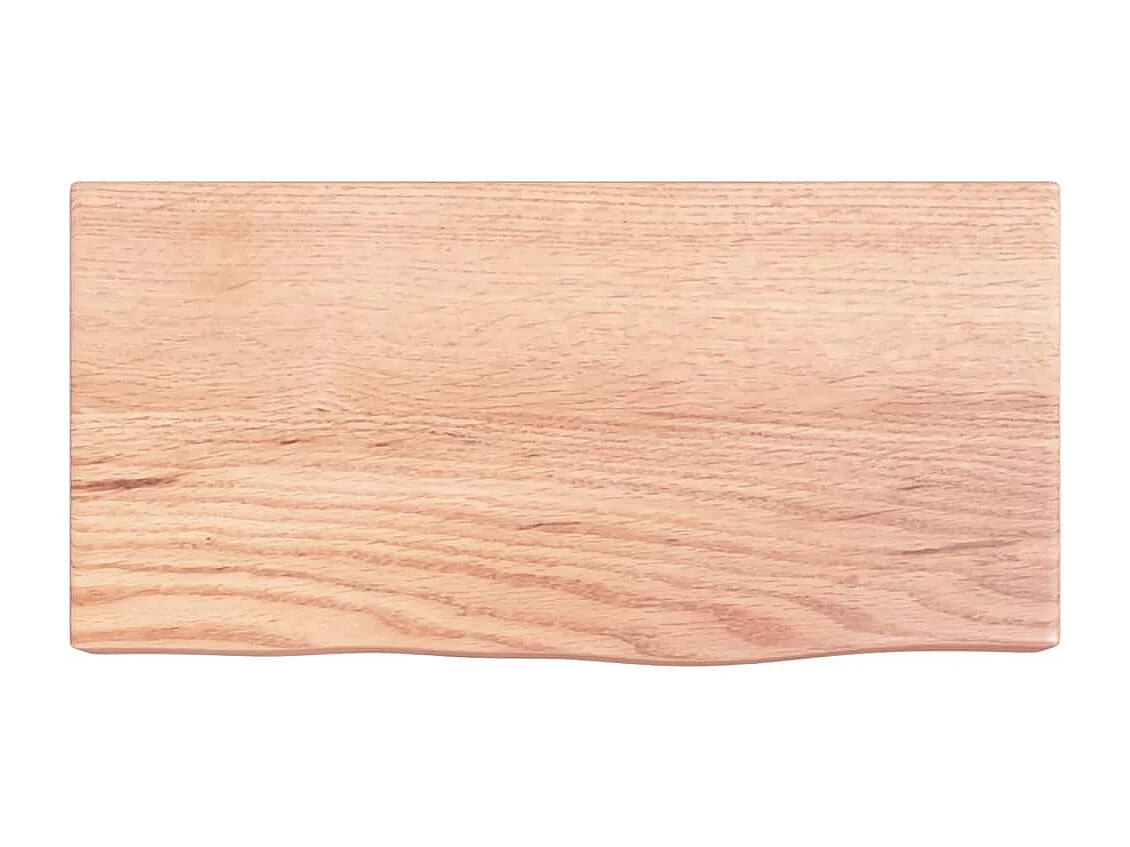 Étagère murale marron clair 40x20x6 bois chêne massif traité