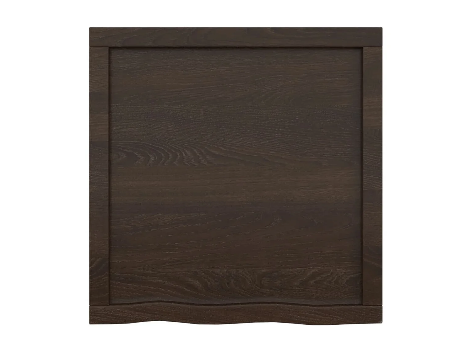 Étagère murale marron foncé bois chêne massif traité