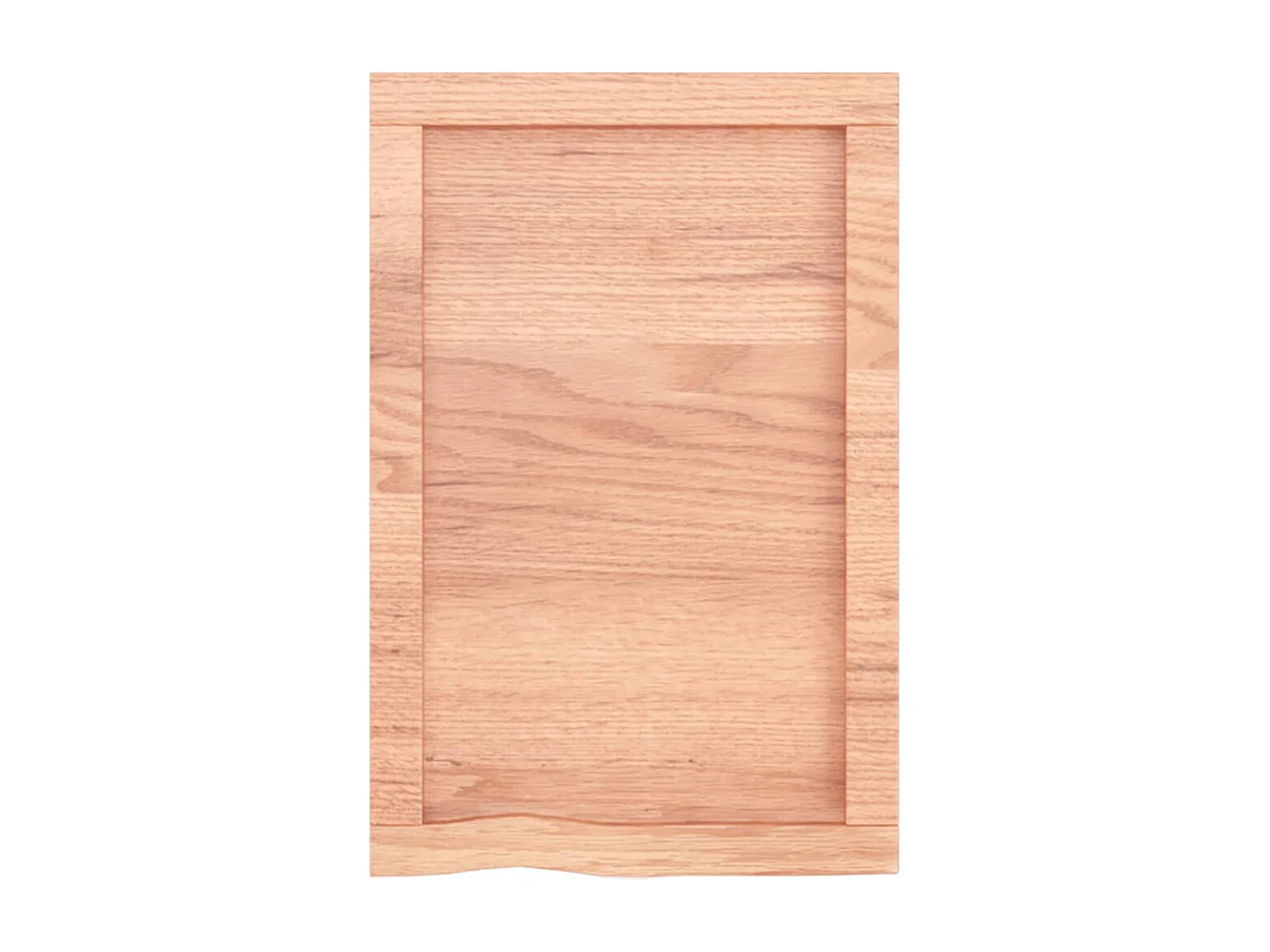 Étagère murale marron clair bois chêne massif traité