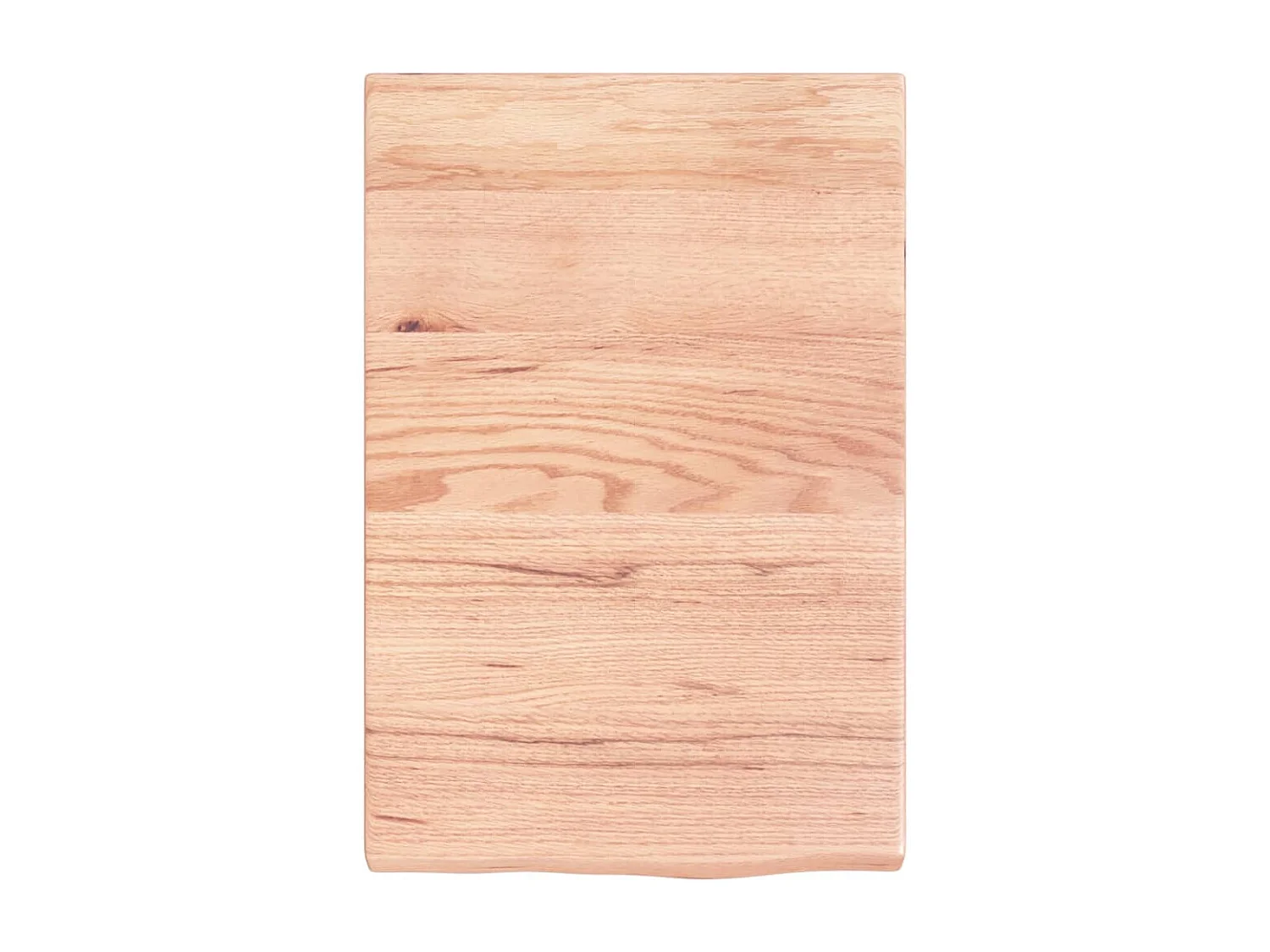 Étagère murale marron clair bois chêne massif traité