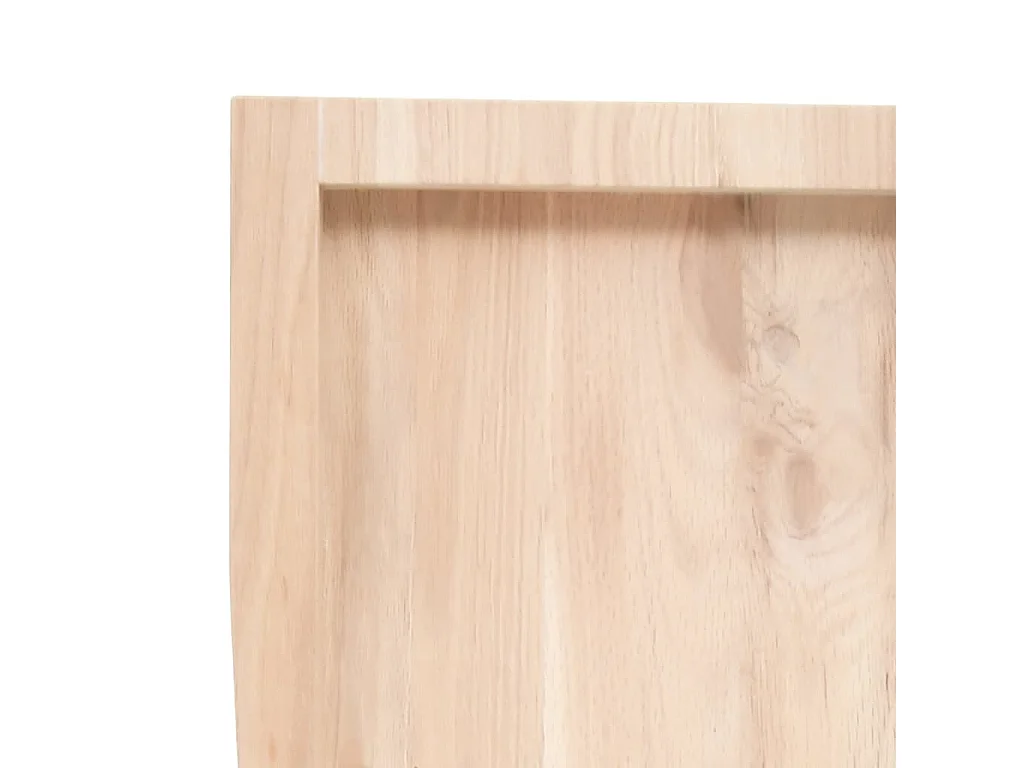 Étagère murale 80x30x(2-6) cm bois de chêne massif non traité