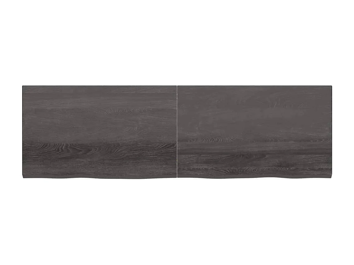 Étagère murale marron foncé bois chêne massif traité