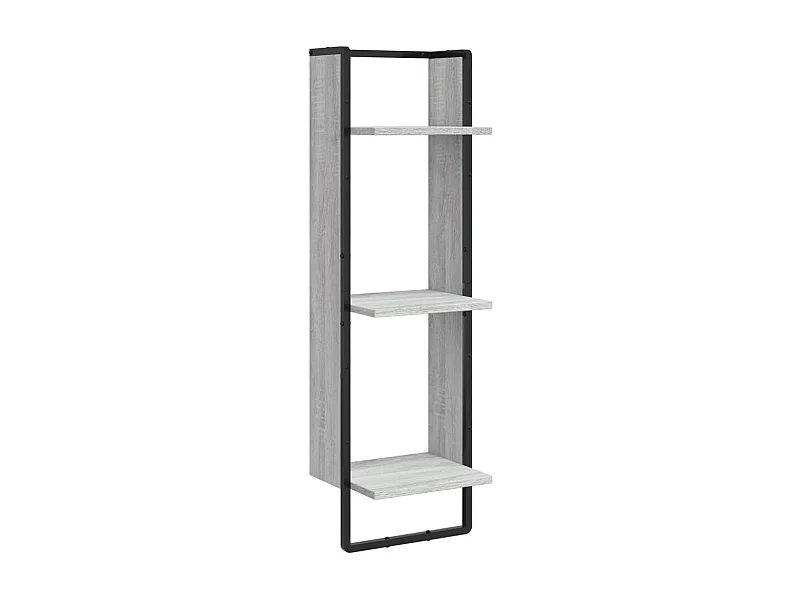 Étagère murale 3 niveaux sonoma gris 30x25x100