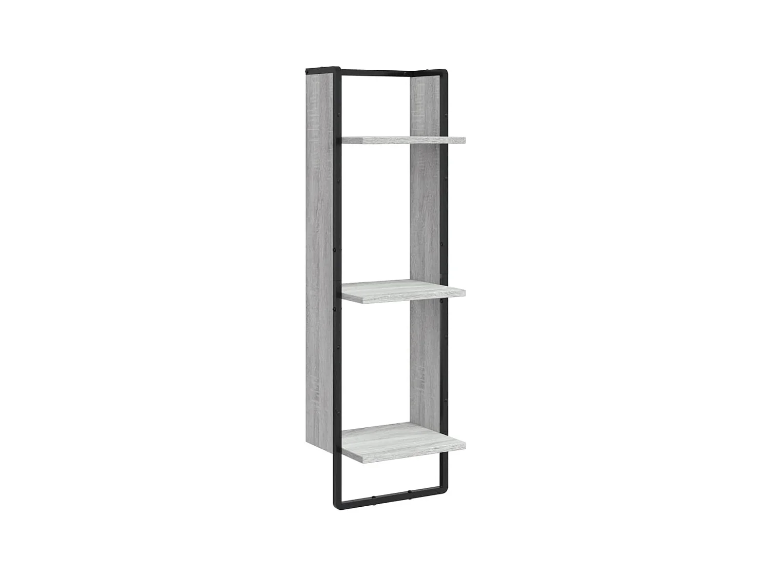 Étagère murale 3 niveaux sonoma gris 30x25x100