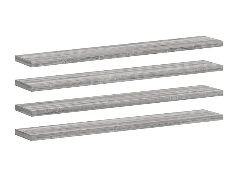 Étagères murales 4 pcs sonoma gris 60x10x1,5 bois ingénierie