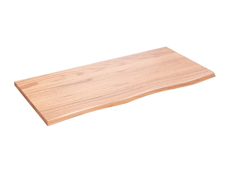 Étagère murale marron clair 100x50x2 bois chêne massif traité