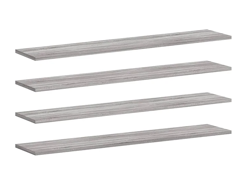 Étagères murales 4 pcs sonoma gris 100x20x1,5 bois ingénierie