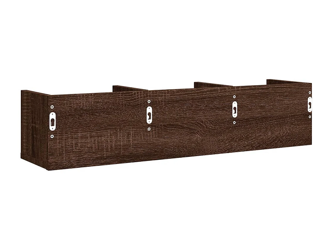 Armoires murales 2pcs chêne marron 75x18x16,5 bois ingénierie