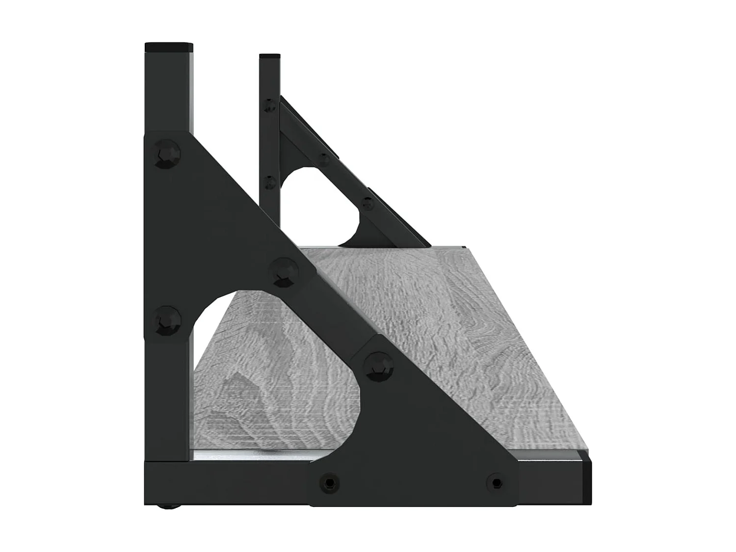 Étagères murales 2 pcs sonoma gris 60x15x15,5