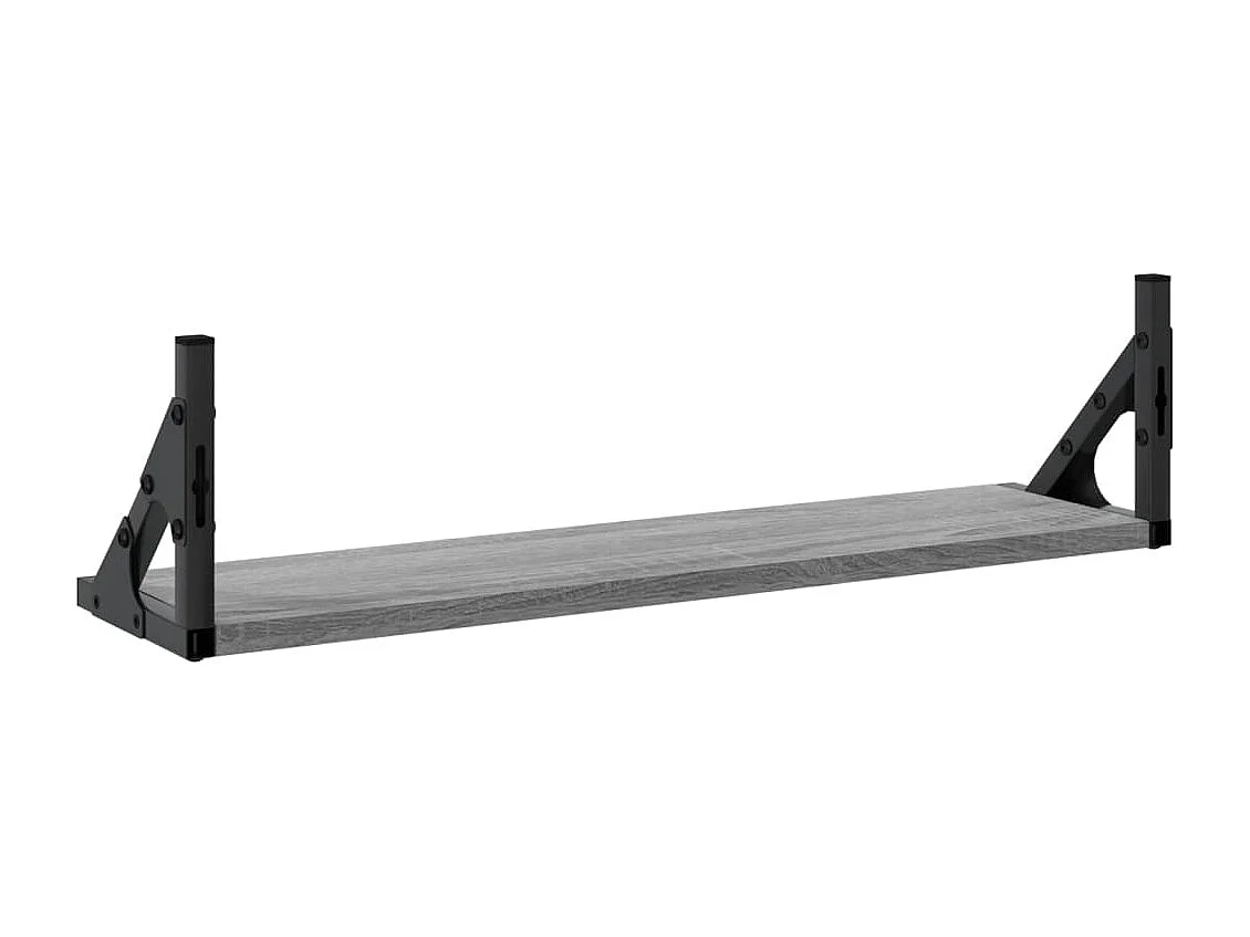 Étagères murales 2 pcs sonoma gris 60x15x15,5