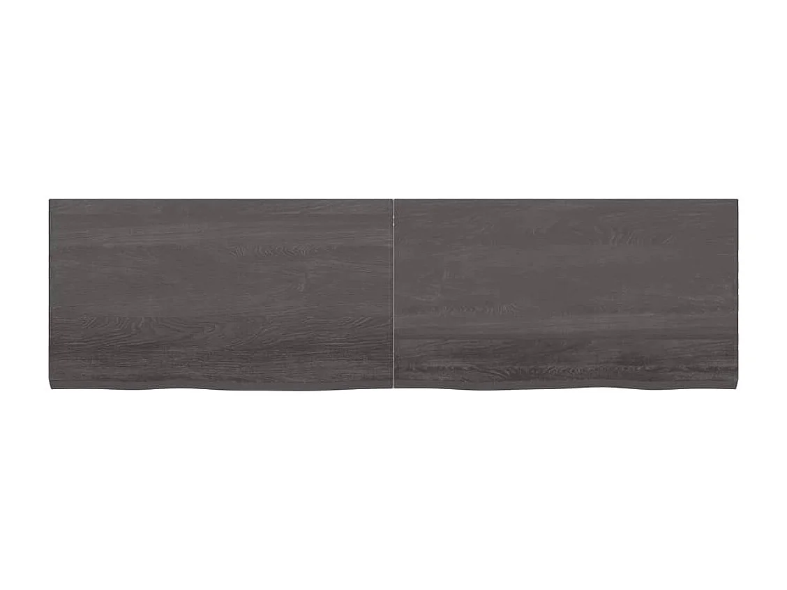 Étagère murale marron foncé bois chêne massif traité