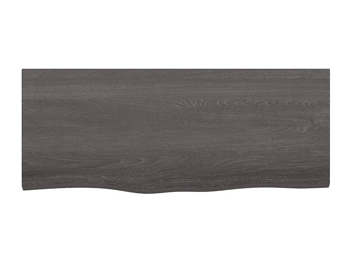 Étagère murale marron foncé bois chêne massif traité