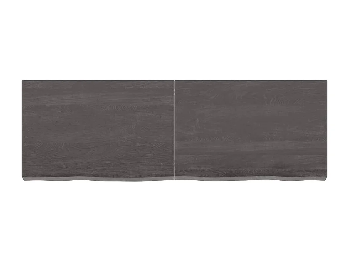 Étagère murale marron foncé bois chêne massif traité