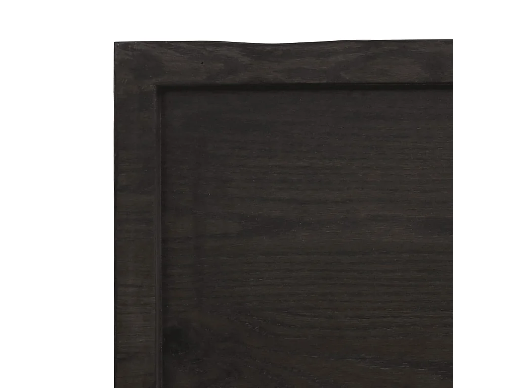 vidaXL Estante pared madera roble tratada marrón oscuro 80x50x(2-4) cm