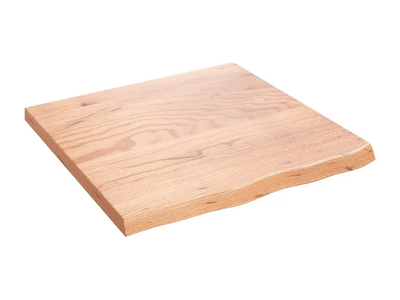 Étagère murale marron clair bois chêne massif traité