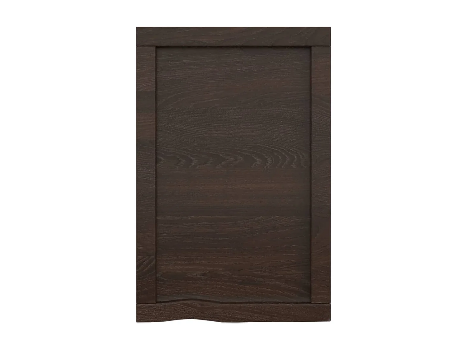 Étagère murale marron foncé bois chêne massif traité