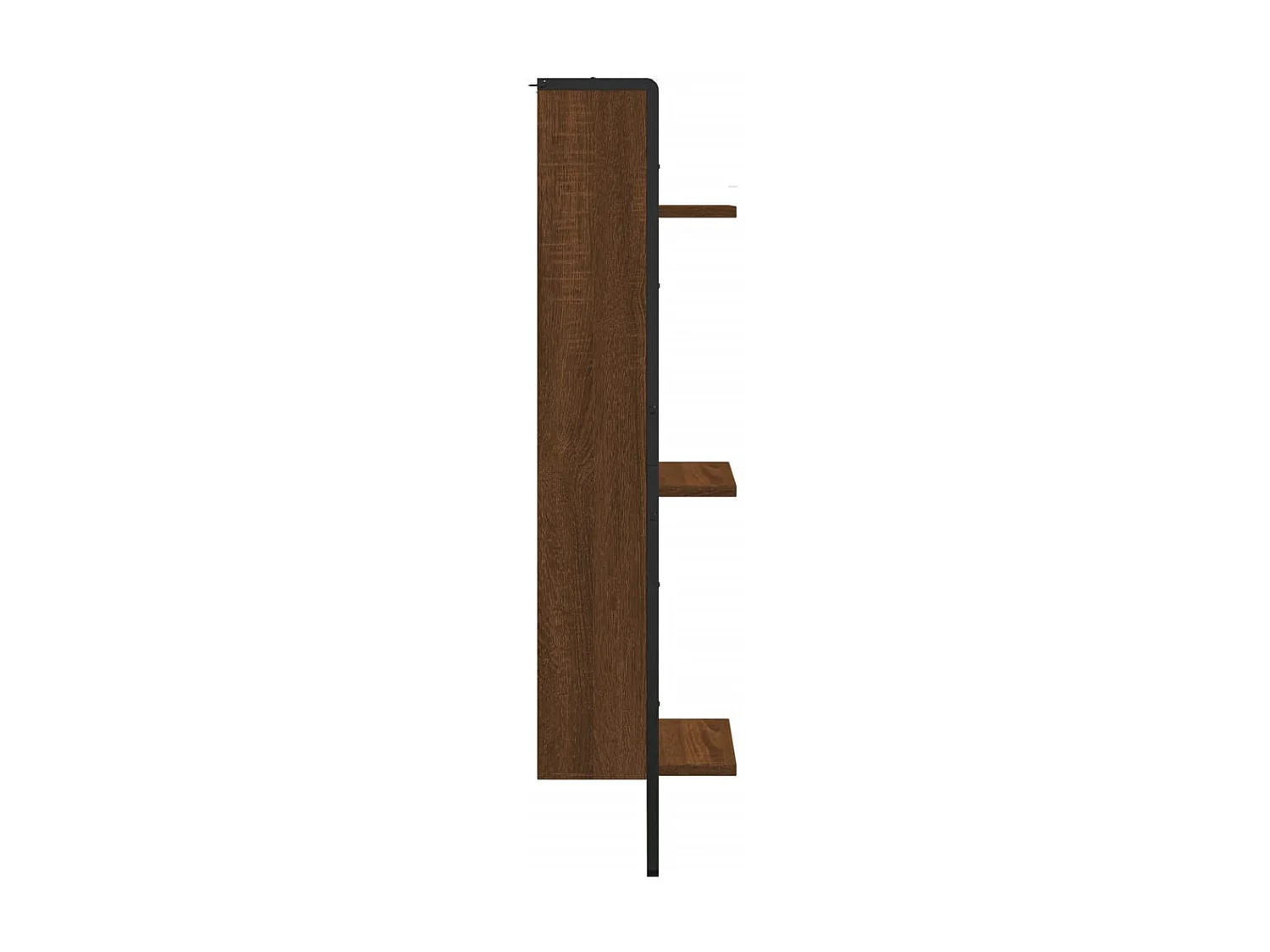 Étagère murale 3 niveaux chêne marron 30x25x100