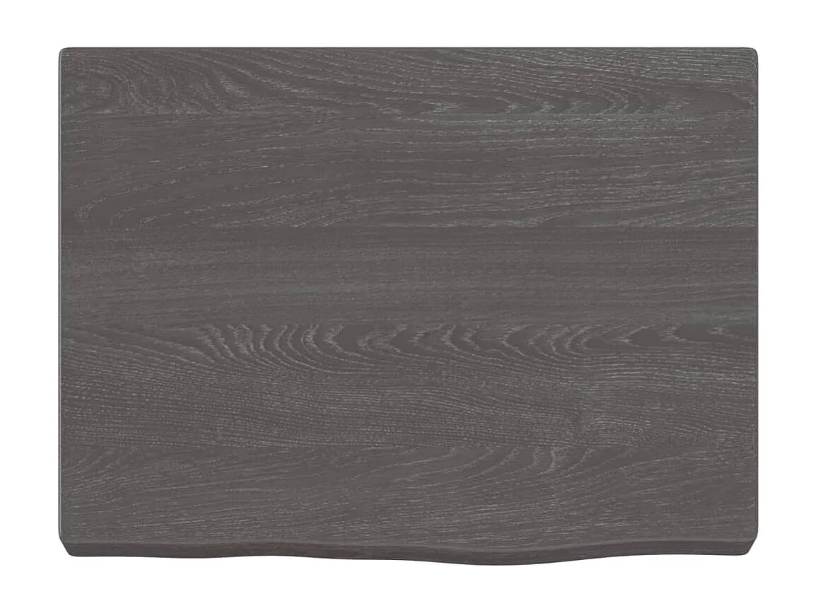 Étagère murale marron foncé bois chêne massif traité